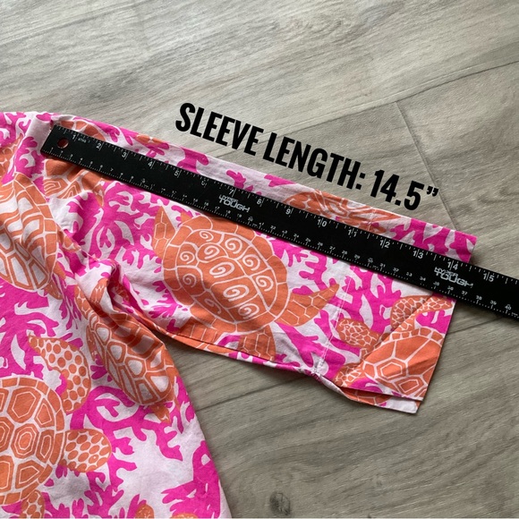 Gretchen Scott Designs Turtle Print Tunic Dress 10 / 12 summer dress - Picture 10 of 12